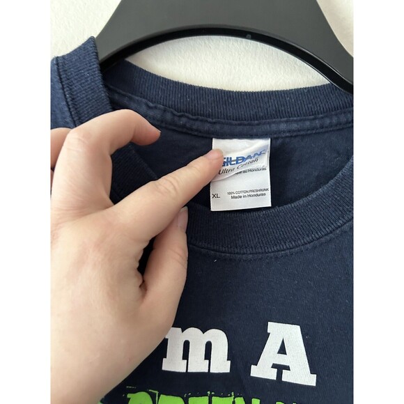 Seattle Seahawks Women's Crew Neck T-shirt XLg Cotton — A Blue & Green Wearin' - Picture 3 of 4